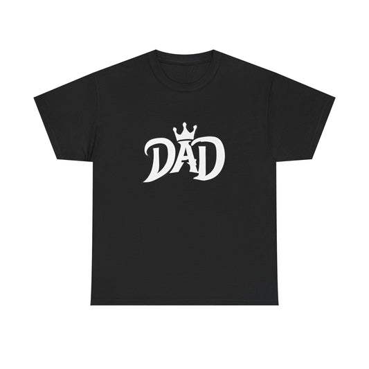Crowned Dad Tee - Unisex Heavy Cotton, Perfect for Father's Day, Birthday Gift, Casual Wear, Family Gatherings, Dad Pride
